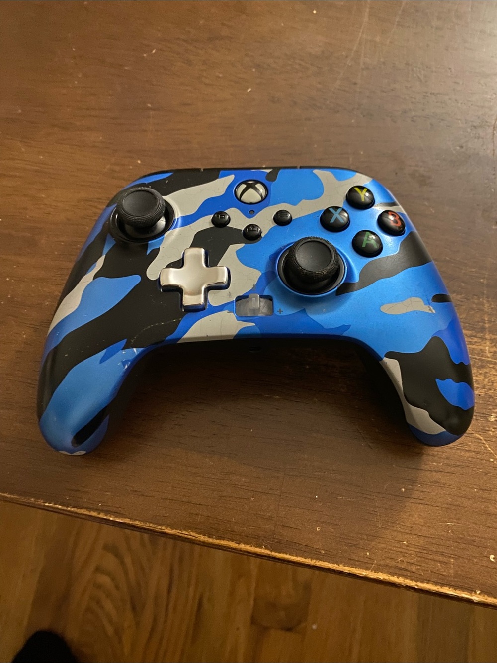 Wireless Controller - Blue Camouflage x-box